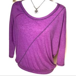 Eyelash Couture Magenta Color Top Size:Xlg